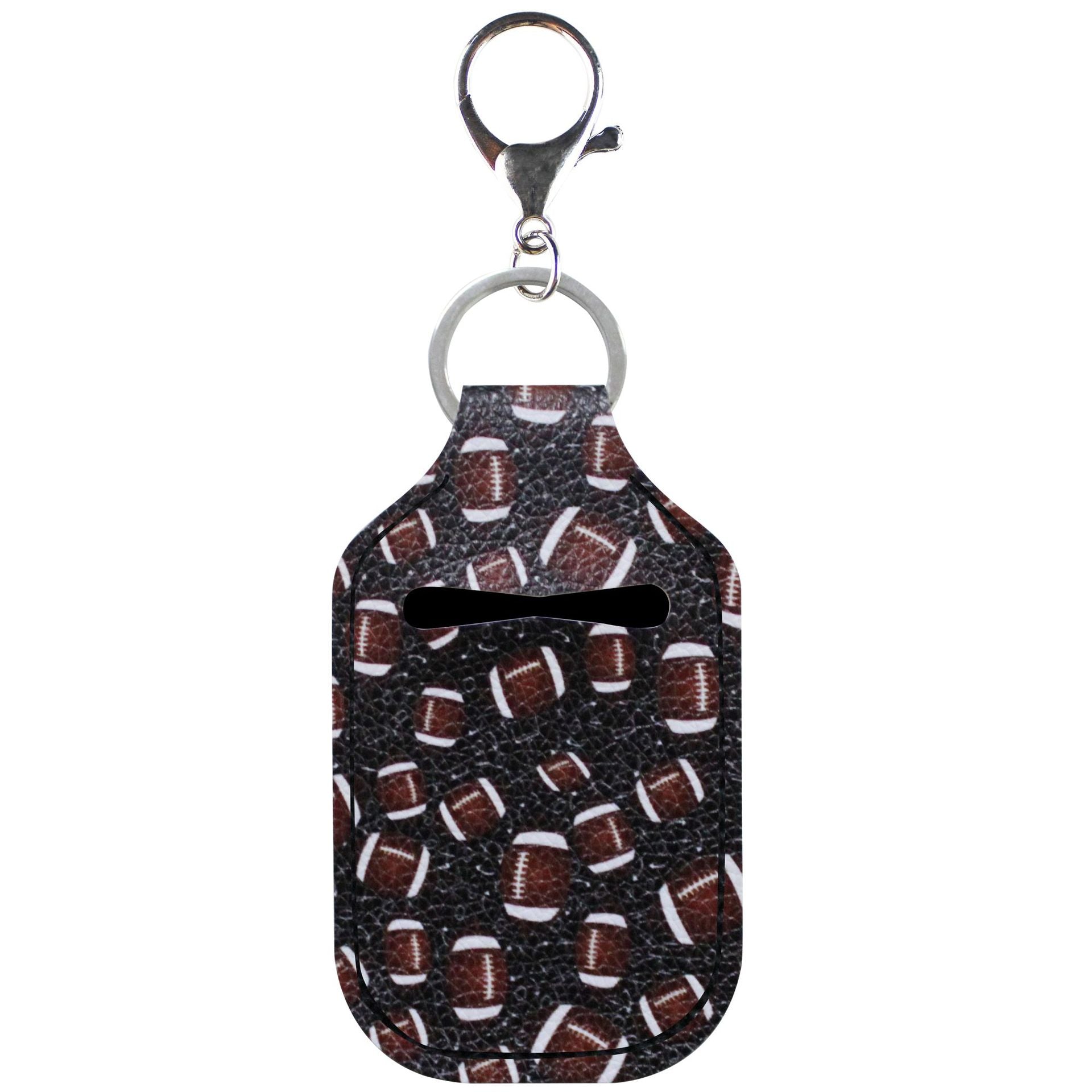Wholesale Sports Hand Sanitizer Leather Case Key Chain